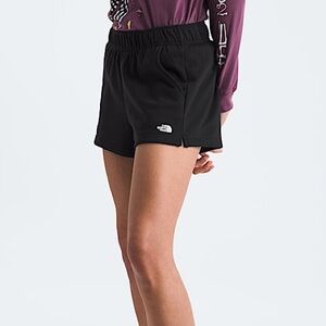 THE NORTH FACE Women’s Core Shorts Black Sweat Shorts W/Logo size: Large